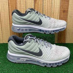 Nike 849559-101 Air Max 2017 Silver Reflective Wolf Gray Running Mens SZ 13